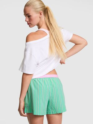 Cotton Boxy Boyfriend Pajama Shorts