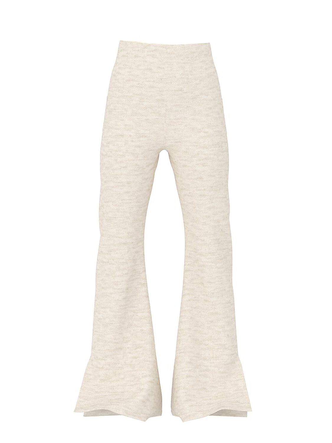 vs Pink Ivy Fleece Foldover Flare Sweatpants Vs Natural Heather 3 of 3 