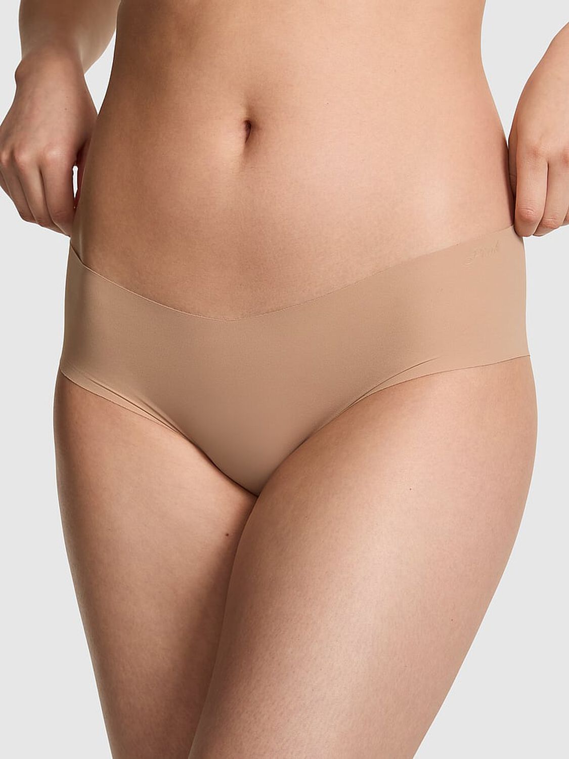 vs Pink No-Show Hiphugger Panty Praline 1 of 3 