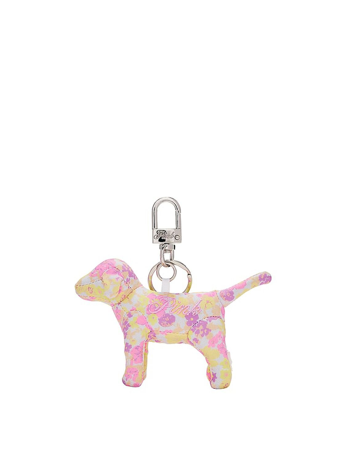 vs Pink Micro Dog Keychain Charm Swim Floral 1 of 2 
