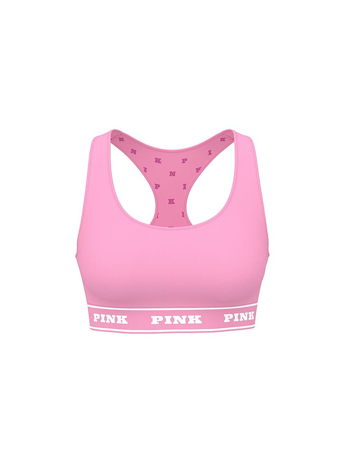 vs Pink Seamless Reversible Sports Bra Pink Lollipop Print 3 of 3 