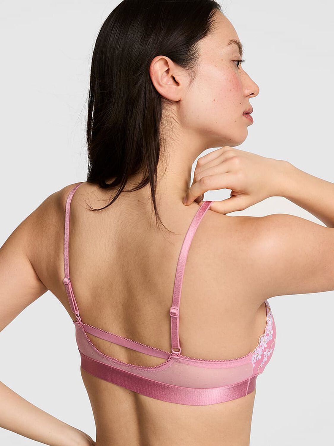 vs Pink Wink PINK Wink&trade; Unlined Triangle Bralette Cashmere Rose 2 of 3 