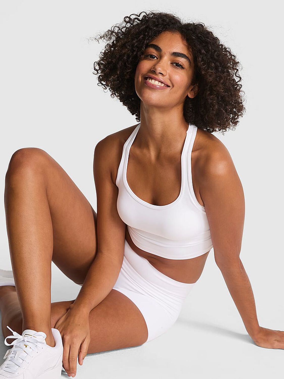 vs Pink Relay Racerback Tank Top Vs White 1 of 3 