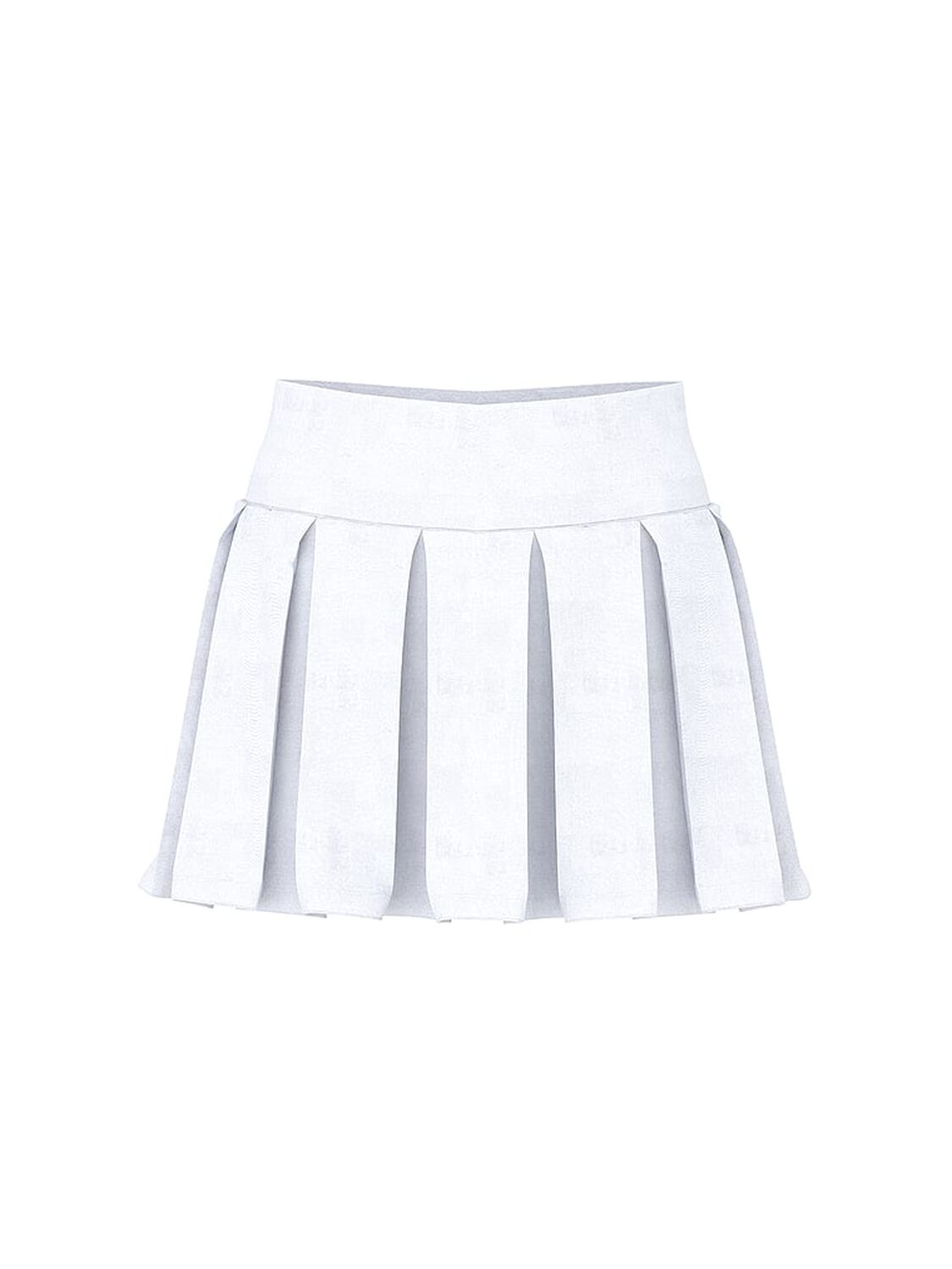 vs Pink All-Day Cotton Foldover Pleated Skort Vs White 1 of 3 