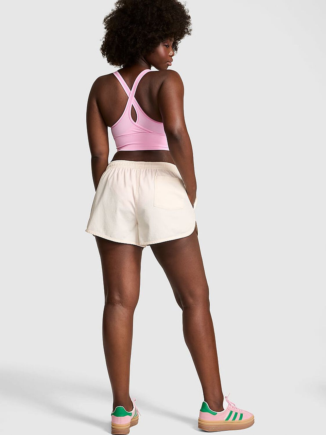 vs Pink Dorm Lounge Shorts Winter White 2 of 4 