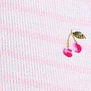 Logo Cotton Boyshort Panty, Pink Tulip Stripe Cherry Print, swatch