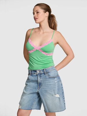 Modal Lace-Trim Cami