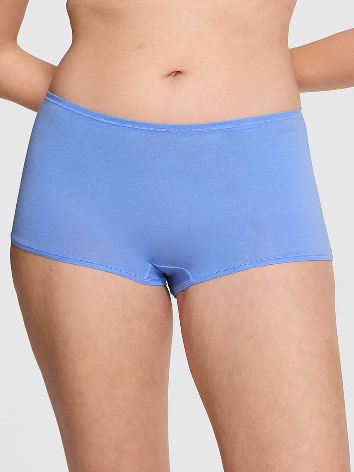 vs Pink Cotton Boyshort Panty Seascape Blue 1 of 3 