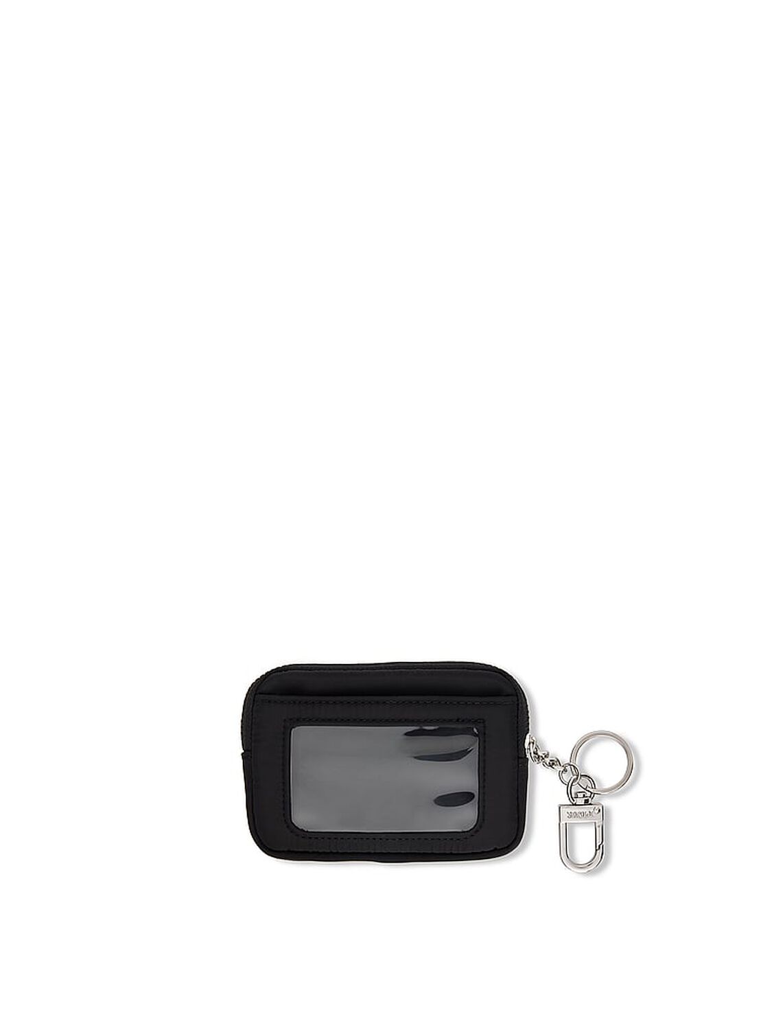 vs Pink Zip Card Holder Keychain Black 2 of 2 