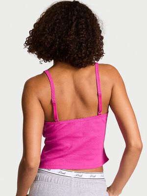 Pointelle Henley Cami