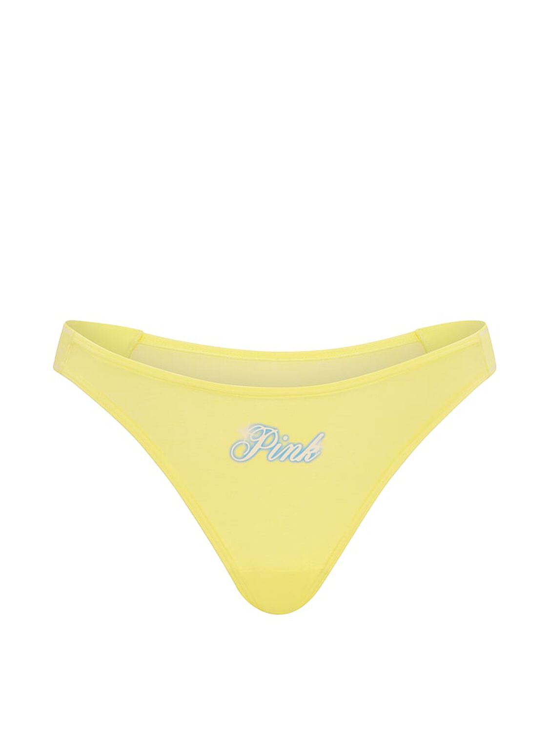 pink Pink Logo Cotton High-Leg Thong Panty Pineapple Ice With Pink Graphic 3 of 3 