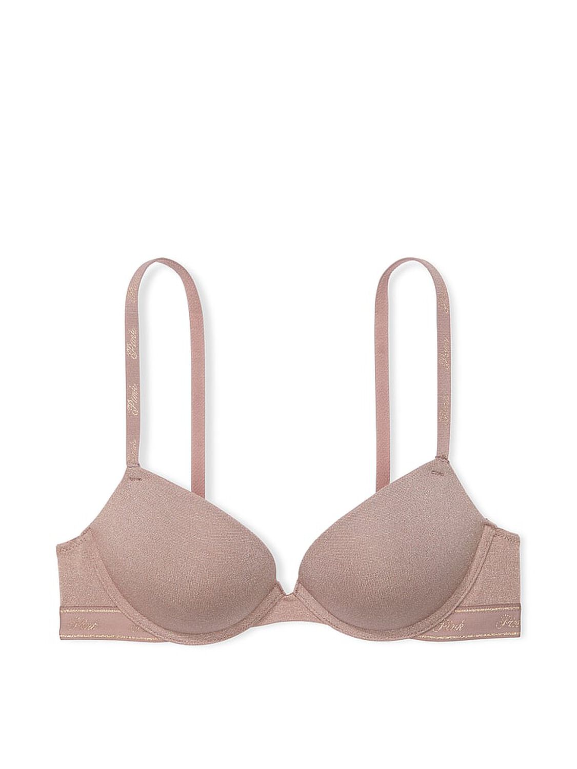 vs Pink Wear Everywhere Wear Everywhere Super Push-Up Bra Iced Coffee 3 of 4 
