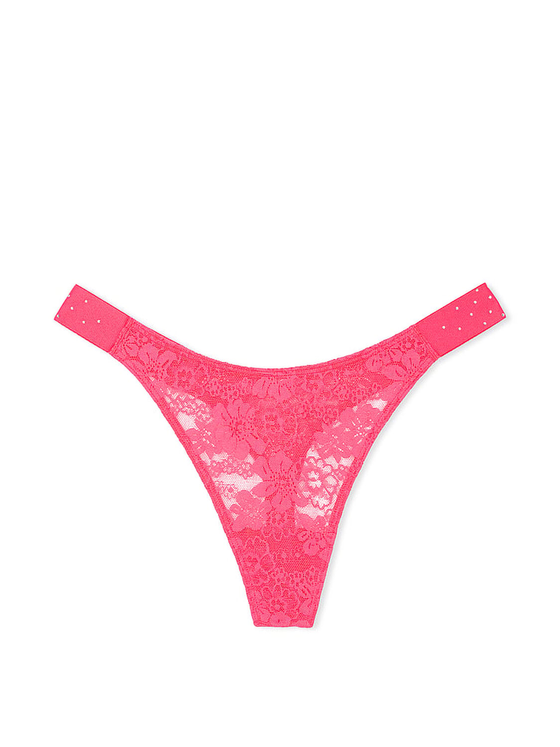 vs Pink Wink Bling Lace High-Leg Thong Panty 3 of 3 