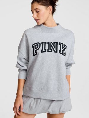 Campus Fleece&trade; Oversized Mock-Neck Sweatshirt