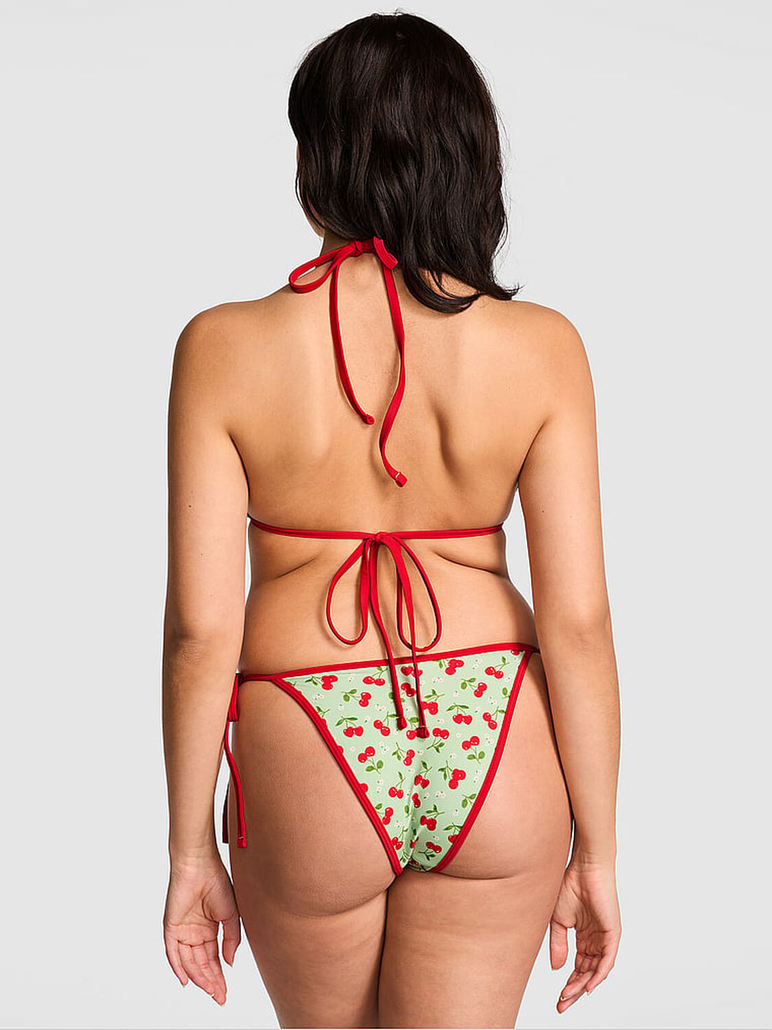 vs Pink By Frankies Bikinis Monty Bikini Bottom Cherry Hearts 3 of 3 