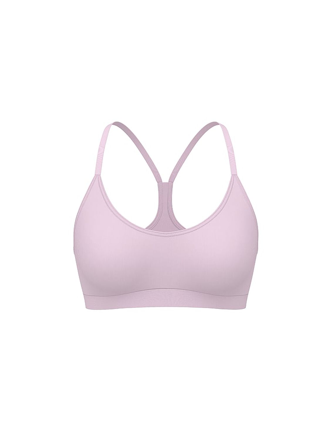 vs Pink All-Day Cotton&trade; Low-Scoop Racerback Bra Pink Tulip 3 of 3 