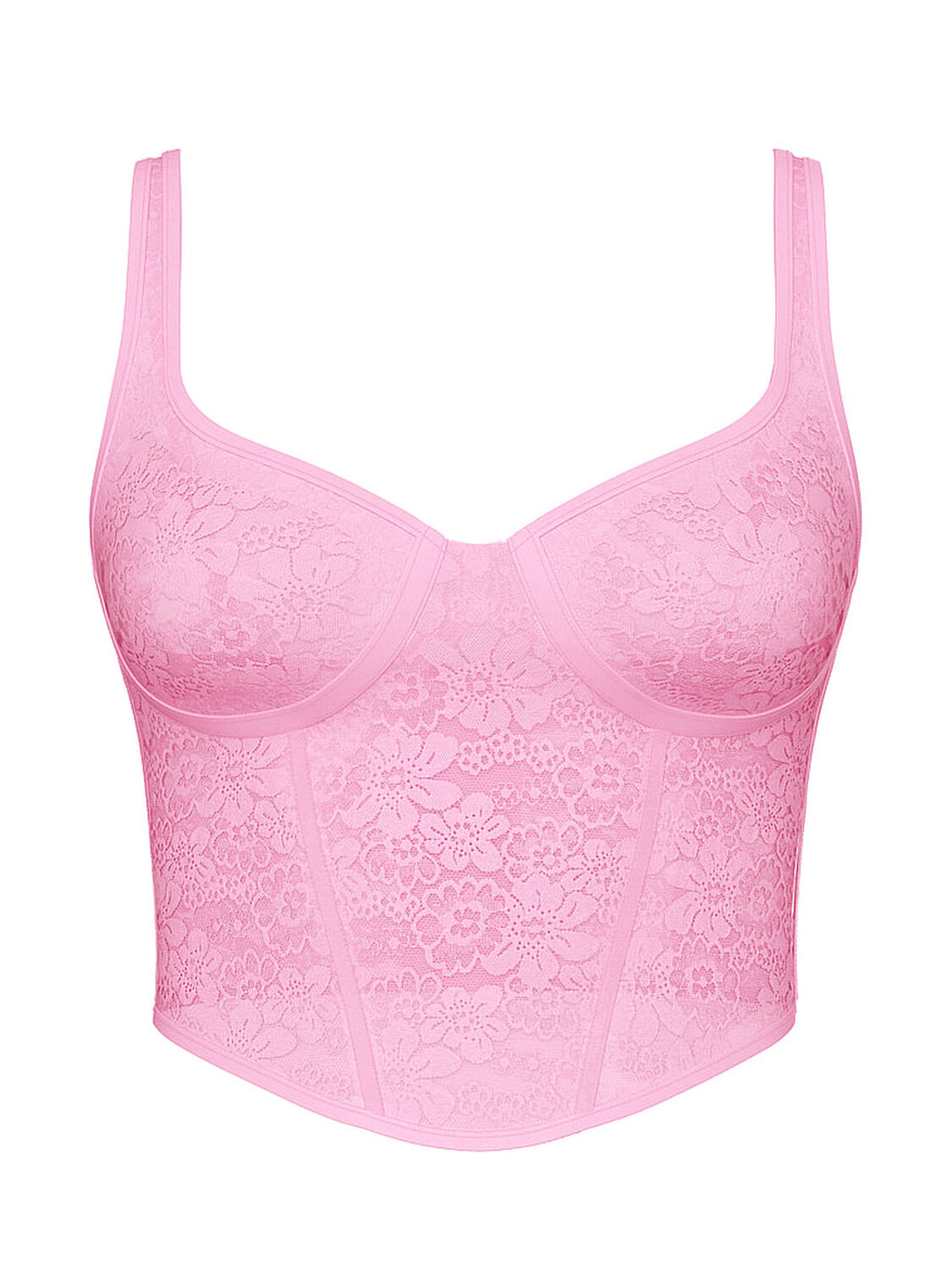 vs Pink Bralettes & Bra Tops Wink Lace Corset Top Pink Lollipop 3 of 3 
