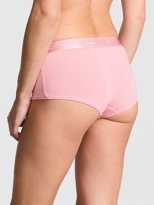 Logo Cotton Shine Boyshort Panty
