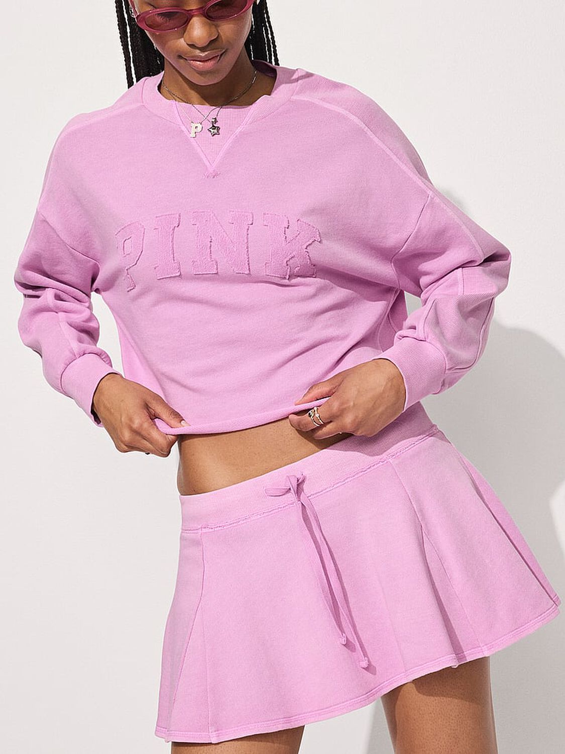 pink Pink Campus Terry&trade; Flirty Skort Light Lilac 4 of 4 