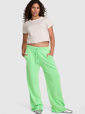 Campus Fleece&trade; Wide-Leg Split-Hem Sweatpants