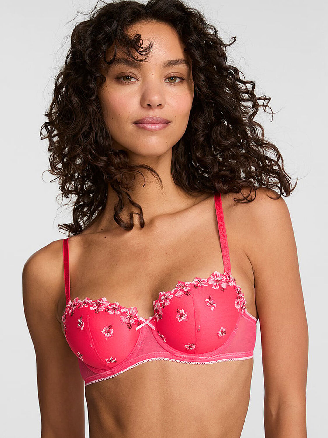 vs Pink Wink PINK Wink&trade; Lightly Lined Balconette Bra Candy Pink 1 of 2 