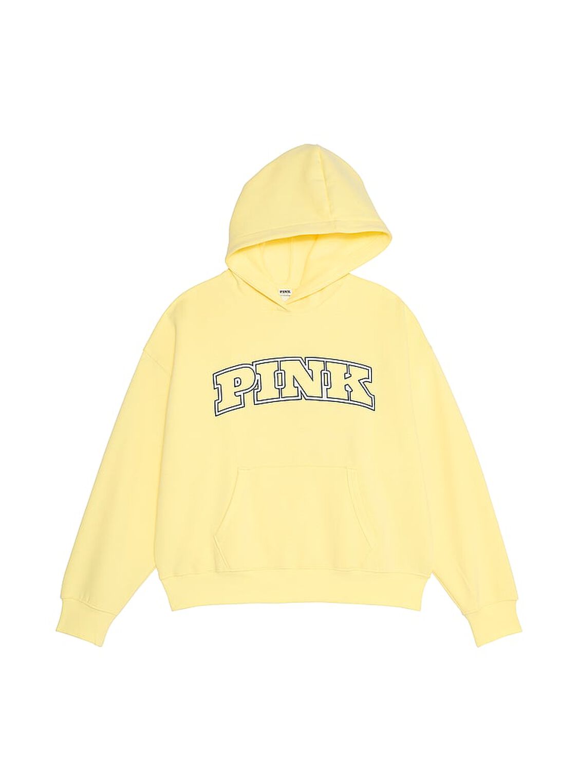 vs Pink Ivy Fleece Campus Hoodie Mellow Yellow 3 of 3 