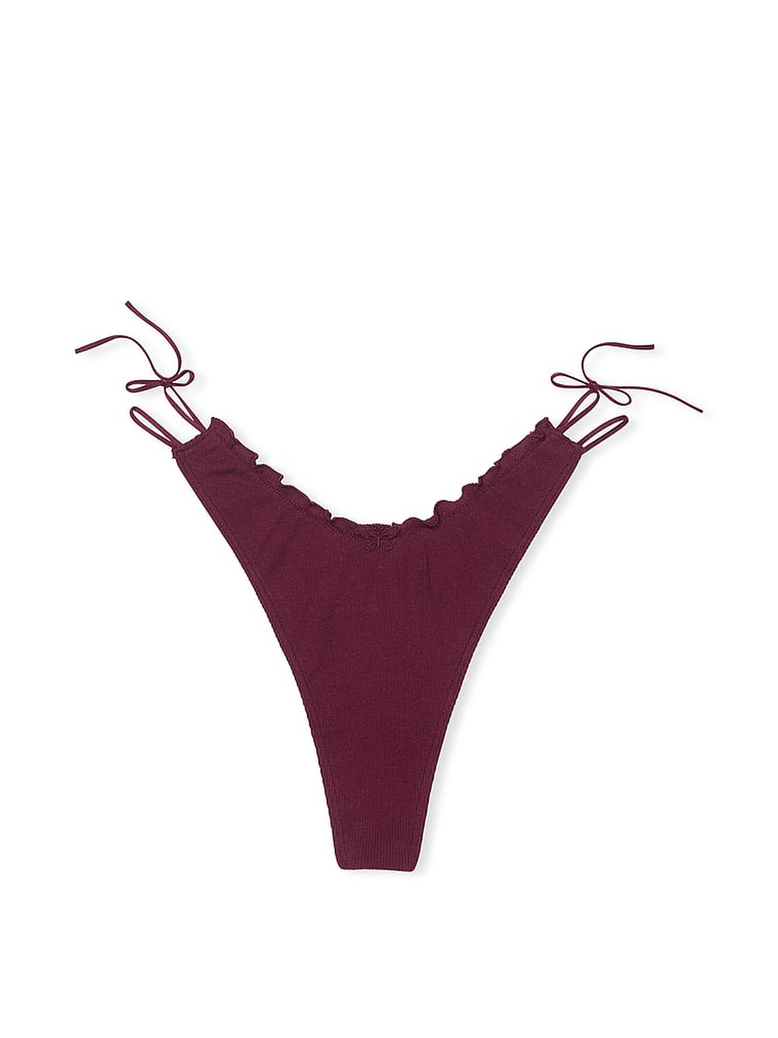 vs Pink Cotton Side-Tie Thong Panty 3 of 3 