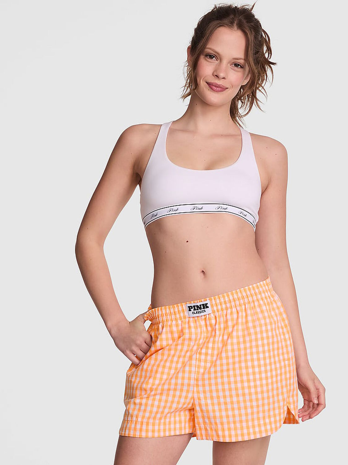 vs Pink Boyfriend Boxer Pajama Shorts 2 of 2 