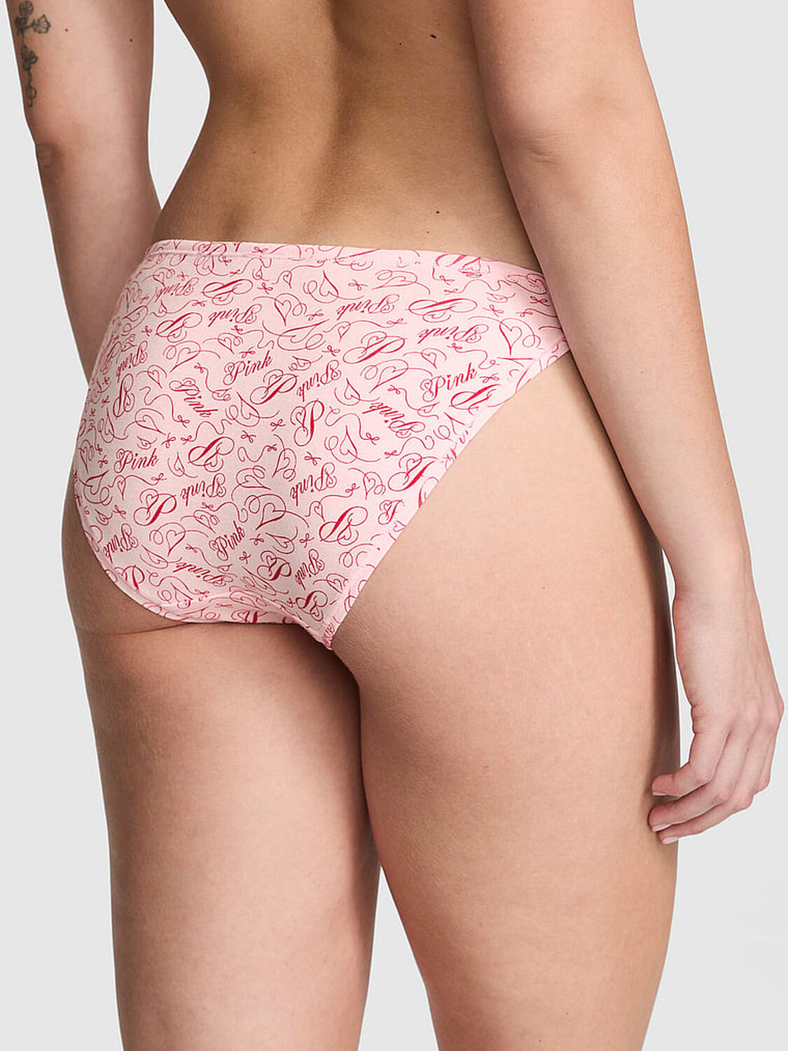 vs Pink Cotton String Bikini Panty Angel Pink Script 3 of 3 