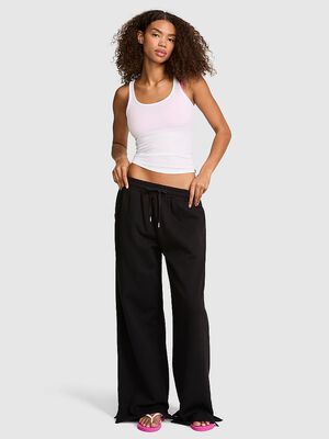 Campus Fleece&trade; Wide-Leg Split-Hem Sweatpants