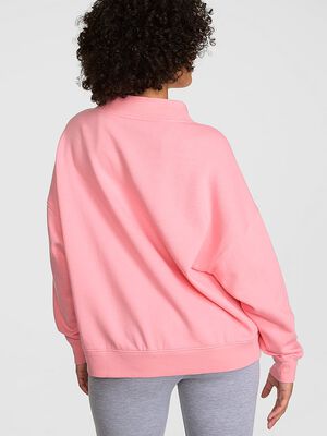 Campus Fleece&trade; Oversized Mock-Neck Sweatshirt