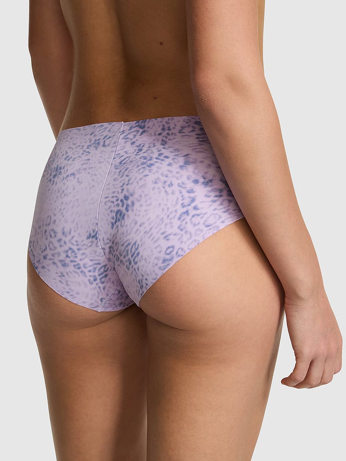 vs Pink No-Show Hiphugger Panty Tinted Lilac Leopard 2 of 3 