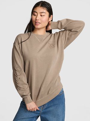 Ivy Fleece Oversized Crew Sweatshirt