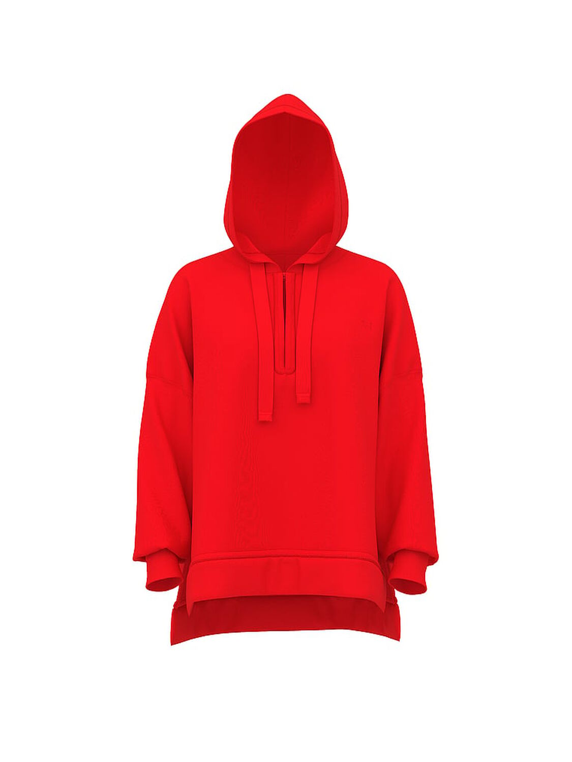 vs Pink Ivy Fleece Tunic Hoodie Bright Vermillion 3 of 3 