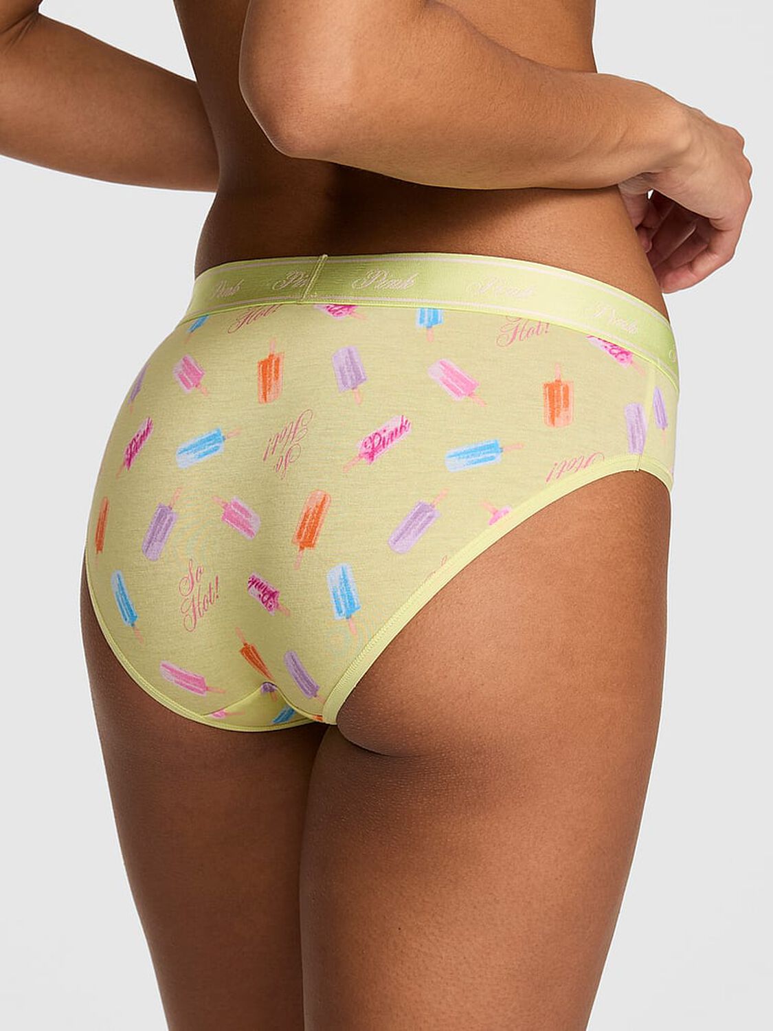 vs Pink Logo Cotton Hiphugger Panty Tropical Pear Popsicle Print 2 of 2 