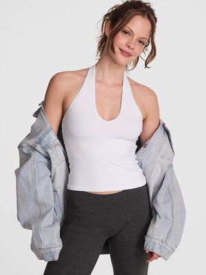 Base Stretch Halter Tank Top