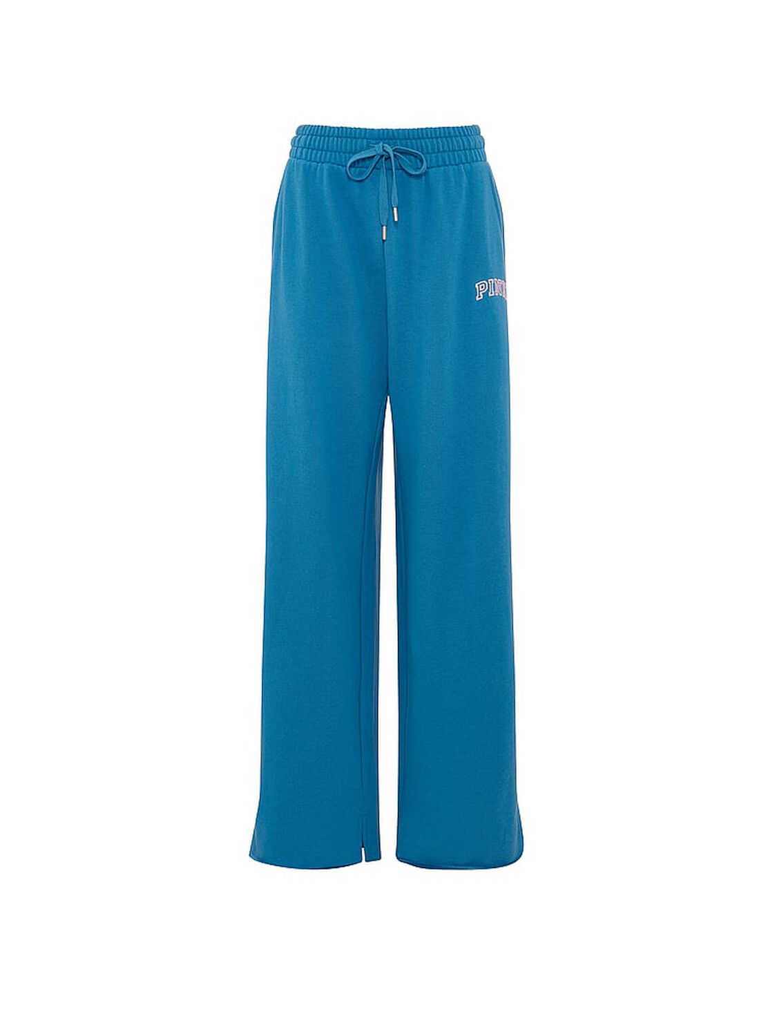 vs Pink Campus Fleece&trade; Wide-Leg Split-Hem Sweatpants Varsity Blue 3 of 4 