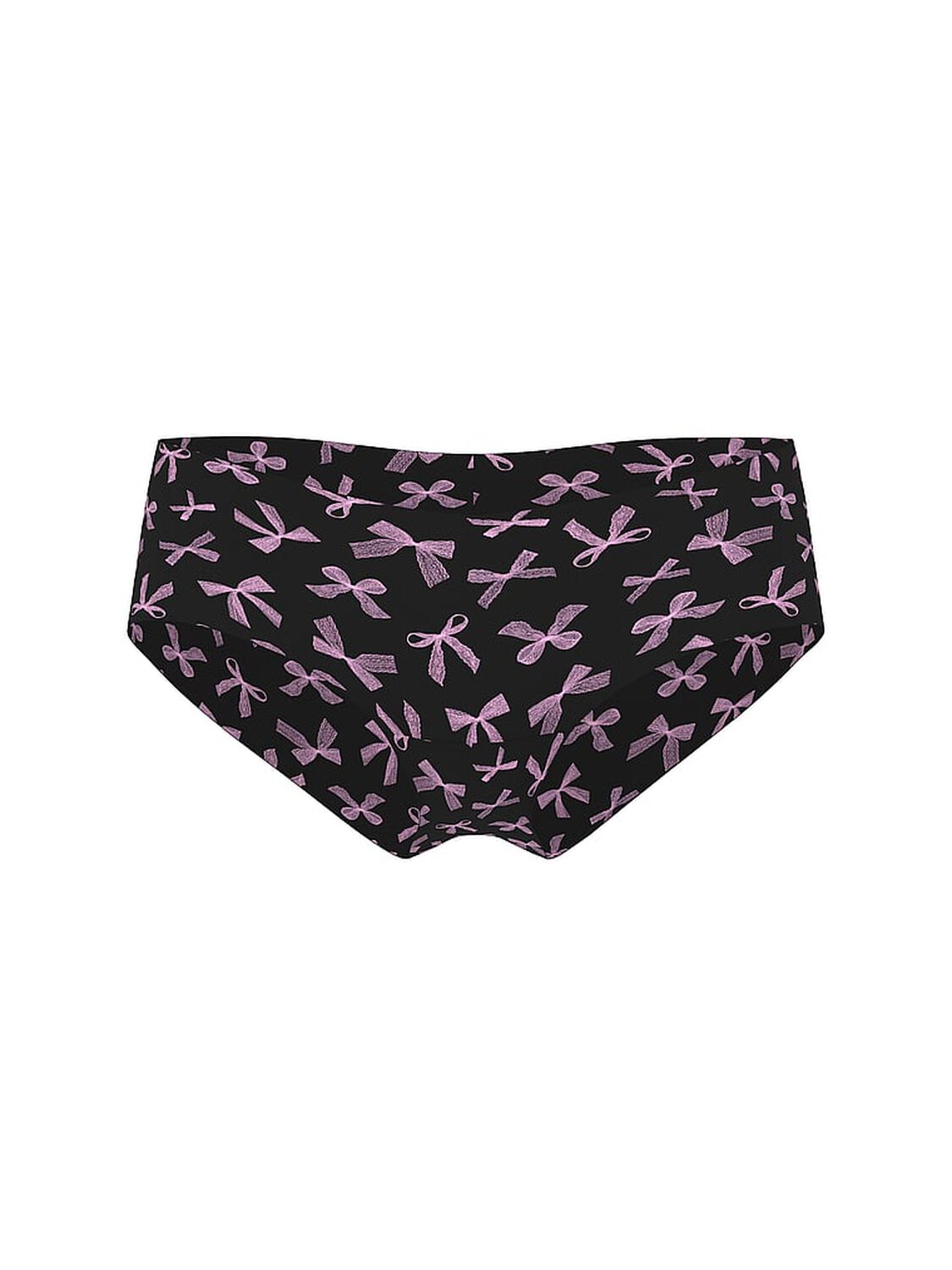 pink Pink No-Show Cheeky Panty Black Lace Bow Print 3 of 3 