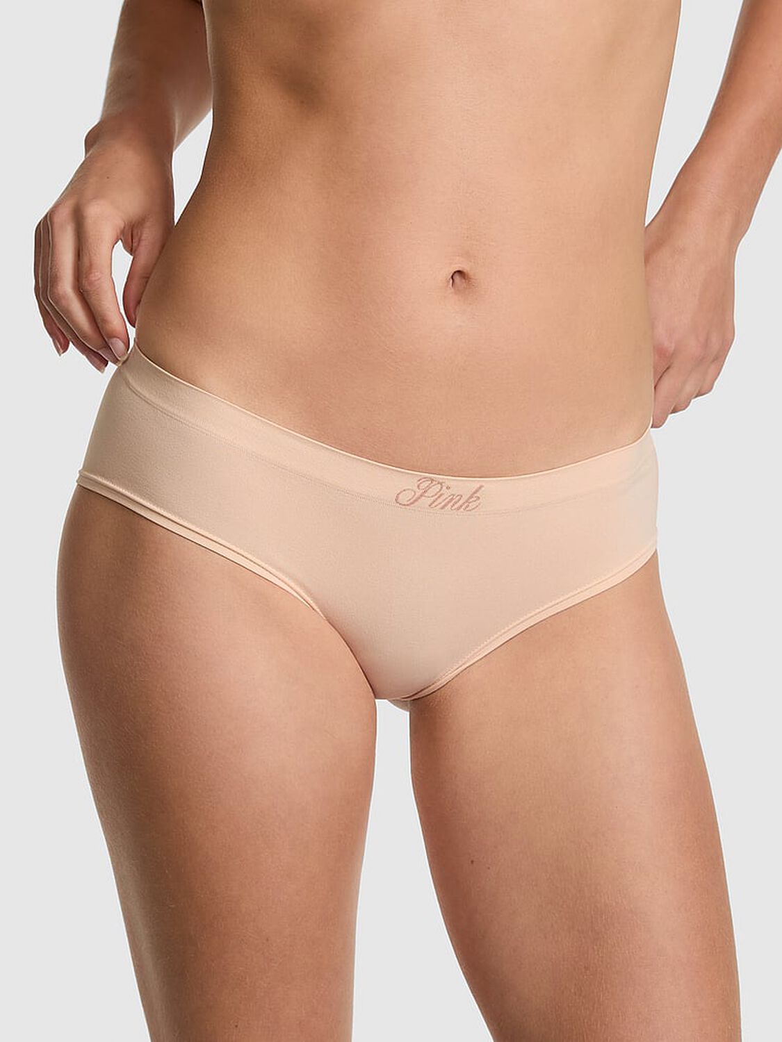 vs Pink Seamless Hiphugger Panty Marzipan 1 of 3 