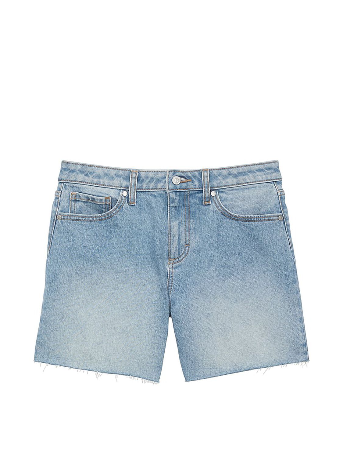 vs Pink Denim by PINK &lsquo;90s Baggy Shorts Light Wash 3 of 3 