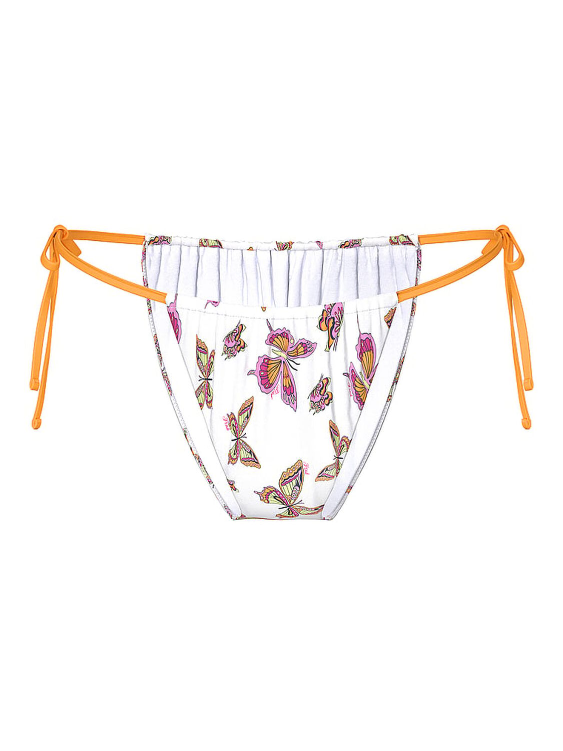 vs Pink Side-Tie Cheeky Bikini Bottom Limited Edition White Butterfly 1 of 1 