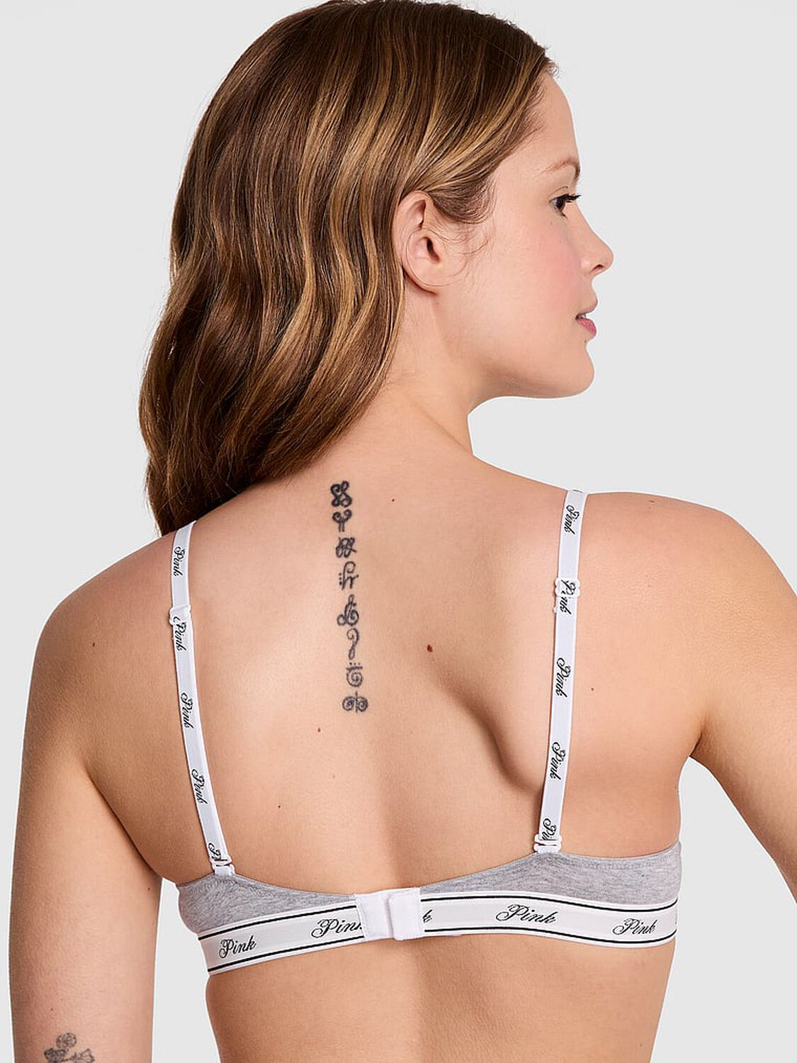 vs Pink Wear Everywhere Wear Everywhere Super Push-Up Bra Medium Heather Grey 2 of 3 