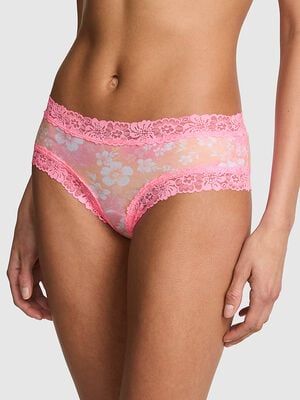 Cotton Lace Trim Cheeky Panty