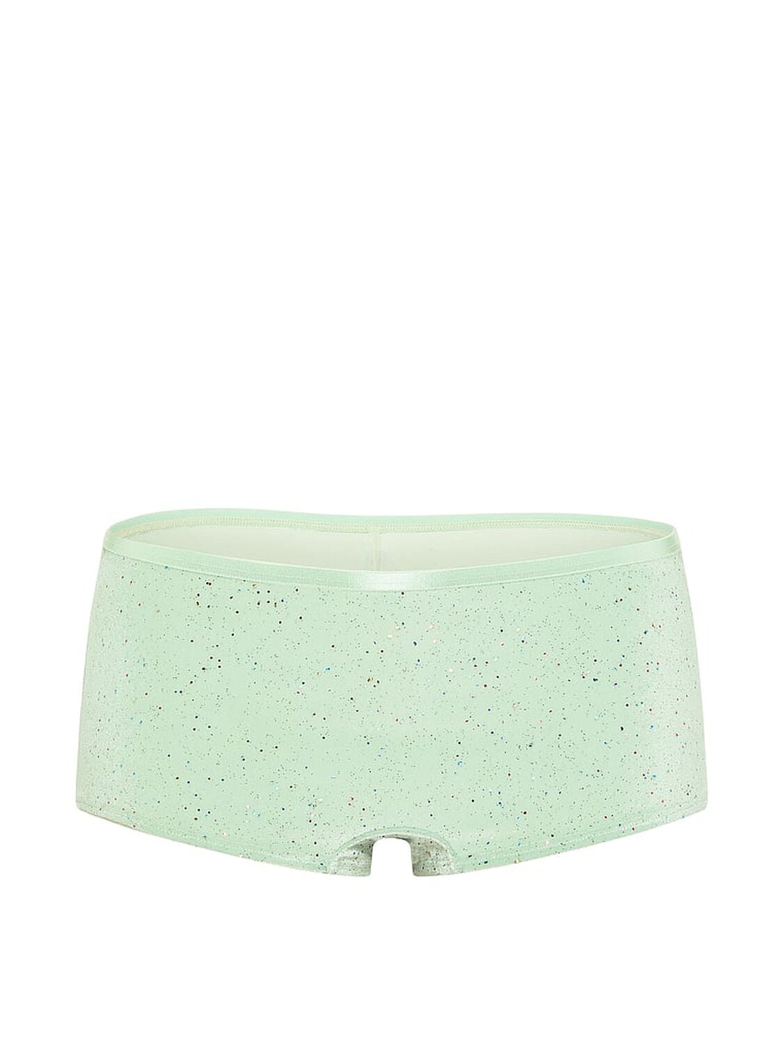 vs Pink Plush Touch Velour Boyshort Panty Pretty Mint Confetti Velour 3 of 3 
