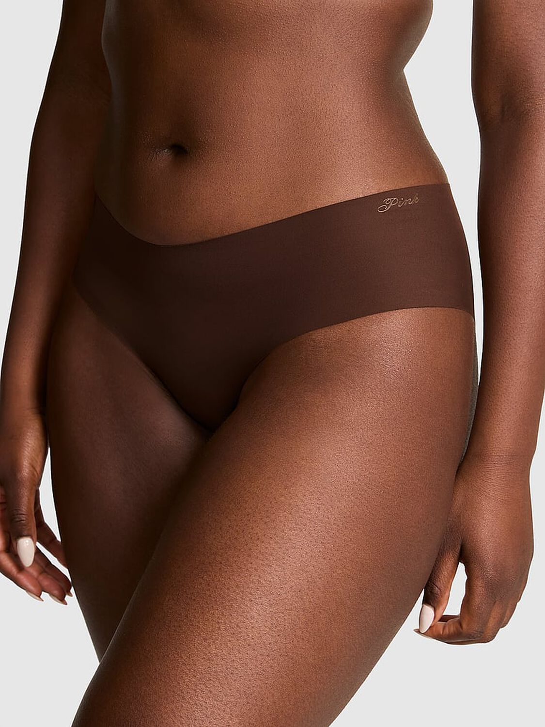 vs Pink No-Show Cheeky Panty Ganache 1 of 3 