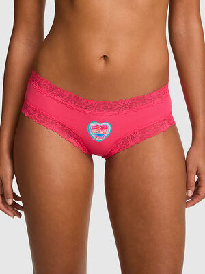 Cotton Lace Trim Cheeky Panty