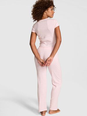 Pointelle Tee & Pajama Pant Set