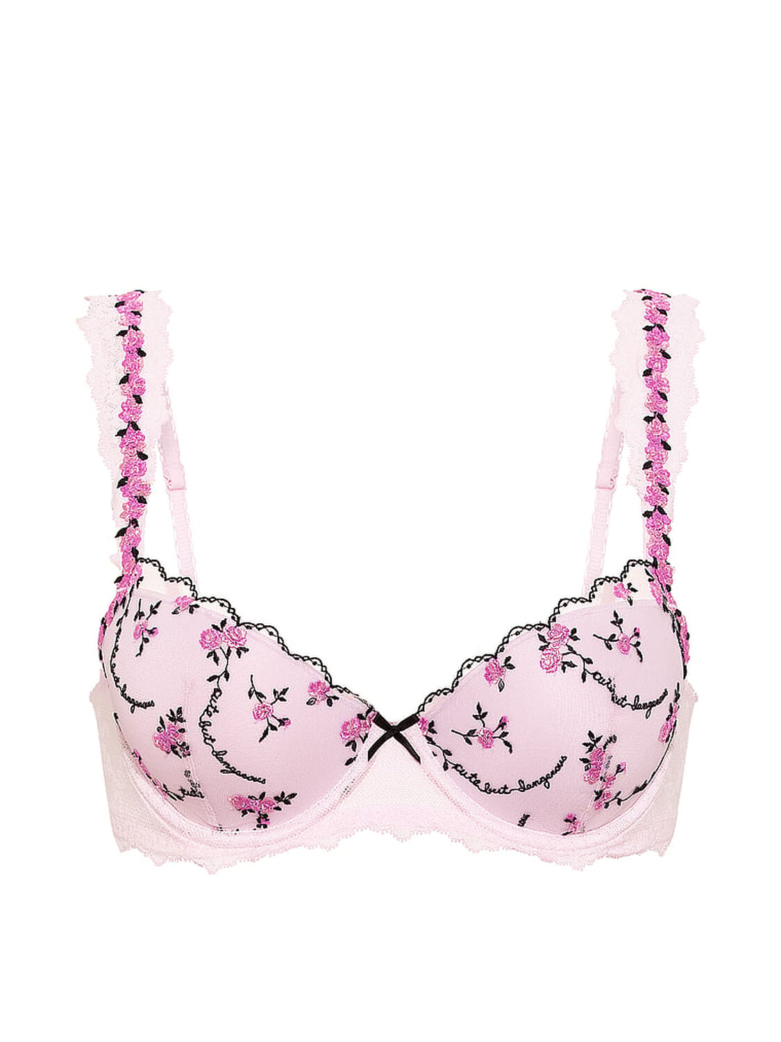 vs Pink PINK Wink&trade; Push-Up Balconette Bra Pink Tulip 3 of 4 