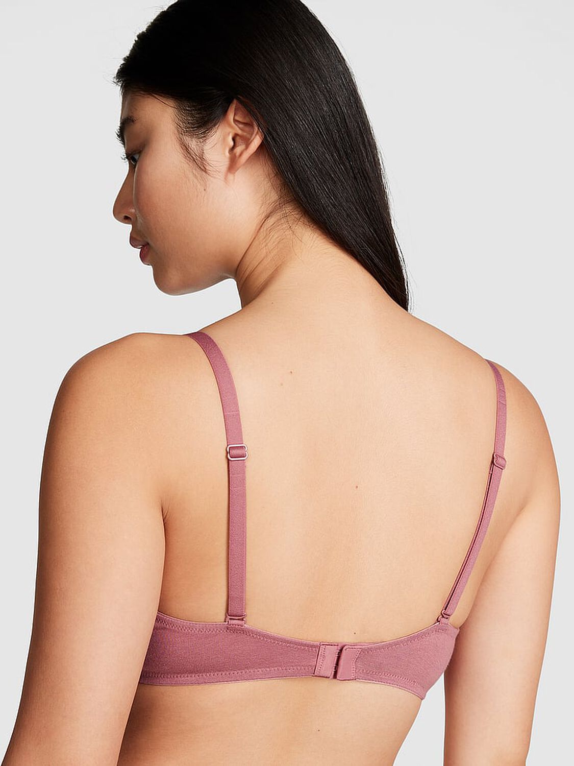 vs Pink Wear Everywhere Wear Everywhere T-Shirt Lightly Lined Bra Soft Begonia 2 of 3 