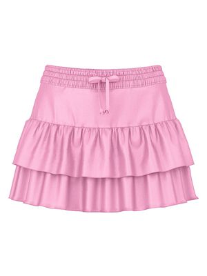 Summer Fling Satin Ruffle Skirt